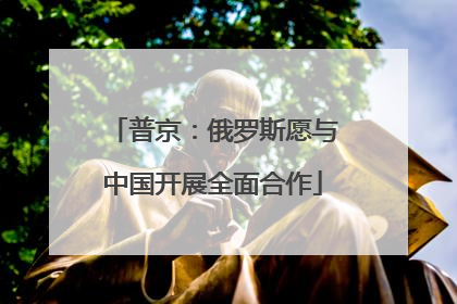 普京：俄罗斯愿与中国开展全面合作