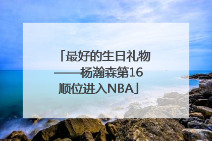 最好的生日礼物——杨瀚森第16顺位进入NBA
