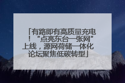 有路即有高质量充电！“点亮东台一张网”上线，源网荷储一体化论坛聚焦低碳转型