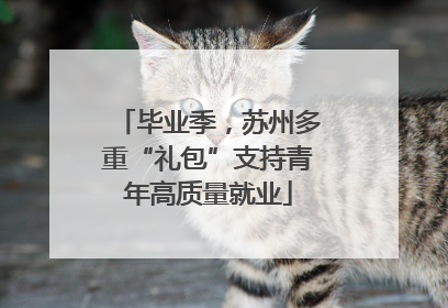 毕业季，苏州多重“礼包”支持青年高质量就业