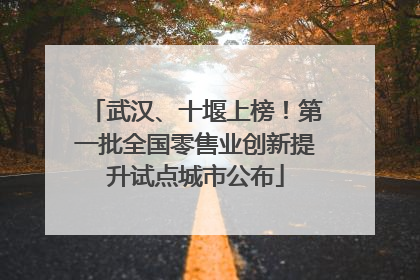 武汉、十堰上榜！第一批全国零售业创新提升试点城市公布