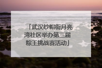 武汉纱帽街月亮湾社区举办第三届粽王挑战赛活动