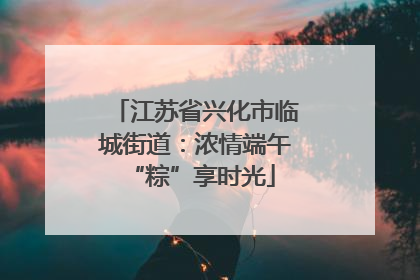 江苏省兴化市临城街道：浓情端午 “粽”享时光