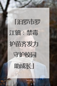 汨罗市罗江镇：禁毒护苗齐发力 守护校园助成长