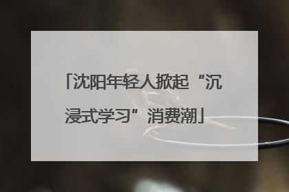 沈阳年轻人掀起“沉浸式学习”消费潮