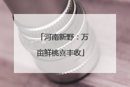 河南新野：万亩鲜桃喜丰收