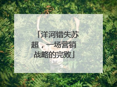 洋河错失苏超，一场营销战略的完败