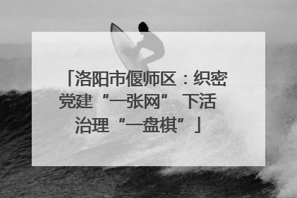 洛阳市偃师区：织密党建“一张网” 下活治理“一盘棋”
