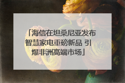 海信在坦桑尼亚发布智慧家电重磅新品 引爆非洲高端市场