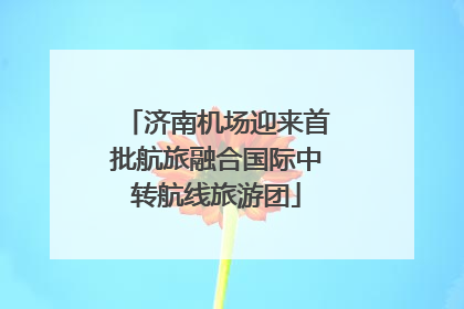 济南机场迎来首批航旅融合国际中转航线旅游团