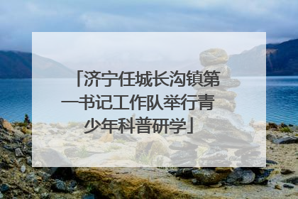济宁任城长沟镇第一书记工作队举行青少年科普研学