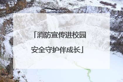 消防宣传进校园 安全守护伴成长