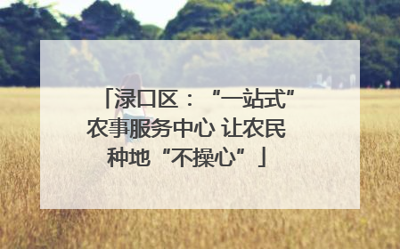 渌口区：“一站式”农事服务中心 让农民种地“不操心”