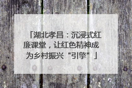 湖北孝昌：沉浸式红廉课堂，让红色精神成为乡村振兴“引擎”