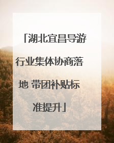 湖北宜昌导游行业集体协商落地 带团补贴标准提升