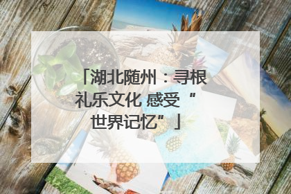 湖北随州：寻根礼乐文化 感受“世界记忆”