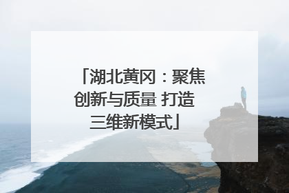 湖北黄冈：聚焦创新与质量 打造三维新模式