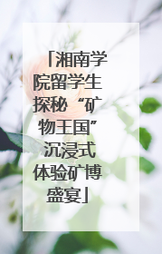 湘南学院留学生探秘“矿物王国” 沉浸式体验矿博盛宴