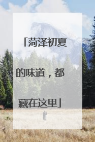 菏泽初夏的味道，都藏在这里