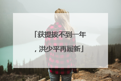 获提拔不到一年，洪少平再履新