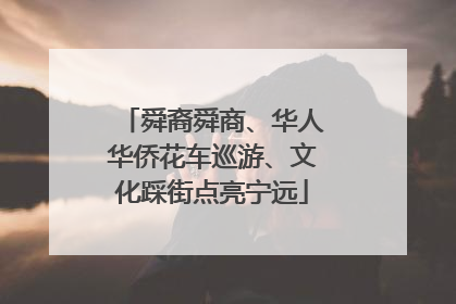 舜裔舜商、华人华侨花车巡游、文化踩街点亮宁远
