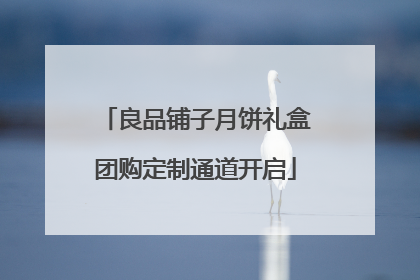 良品铺子月饼礼盒团购定制通道开启
