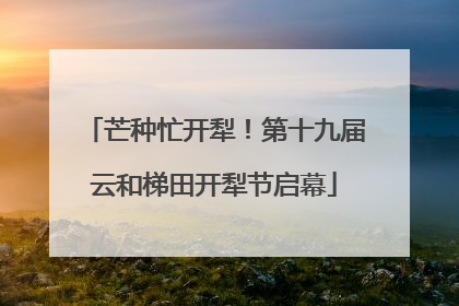 芒种忙开犁！第十九届云和梯田开犁节启幕