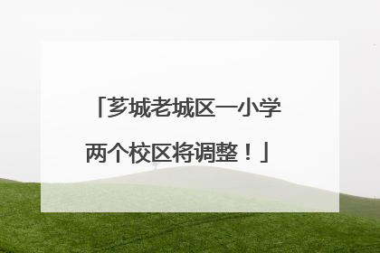 芗城老城区一小学两个校区将调整！