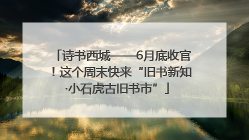 诗书西城——6月底收官！这个周末快来“旧书新知·小石虎古旧书市”