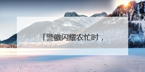 警徽闪耀农忙时，仪征多措并举守护百姓“粮袋子”