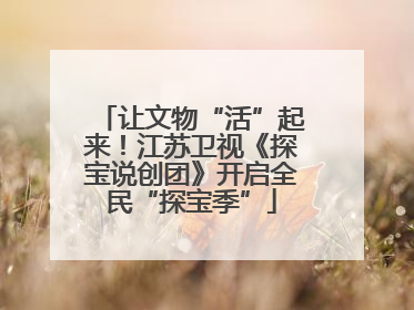 让文物“活”起来！江苏卫视《探宝说创团》开启全民“探宝季”