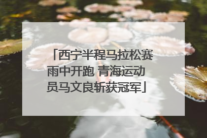西宁半程马拉松赛雨中开跑 青海运动员马文良斩获冠军