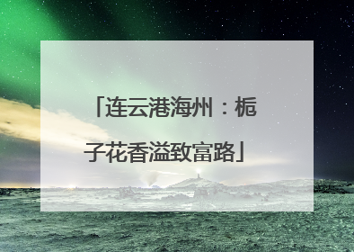 连云港海州：栀子花香溢致富路