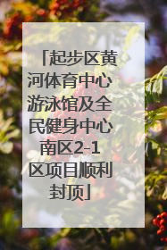 起步区黄河体育中心游泳馆及全民健身中心南区2-1区项目顺利封顶