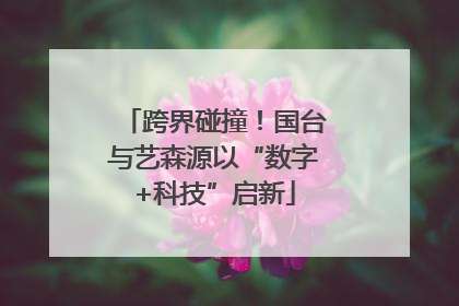 跨界碰撞！国台与艺森源以“数字+科技”启新
