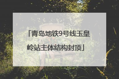 青岛地铁9号线玉皇岭站主体结构封顶