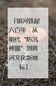 镇河铁犀六百年：从明代“防汛神器”到黄河文化新地标