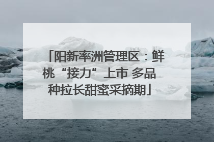 阳新率洲管理区：鲜桃“接力”上市 多品种拉长甜蜜采摘期