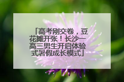 高考刚交卷，豆花摊开张！长沙一高三男生开启体验式暑假成长模式