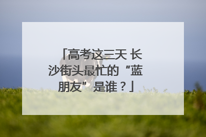 高考这三天 长沙街头最忙的“蓝朋友”是谁？