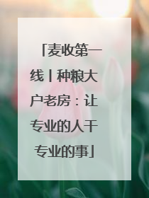 麦收第一线丨种粮大户老房：让专业的人干专业的事