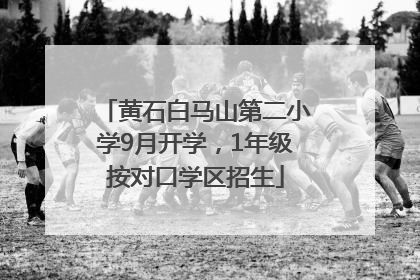黄石白马山第二小学9月开学，1年级按对口学区招生