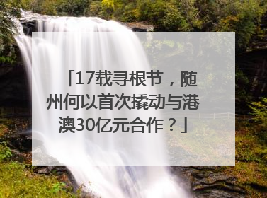 17载寻根节，随州何以首次撬动与港澳30亿元合作？