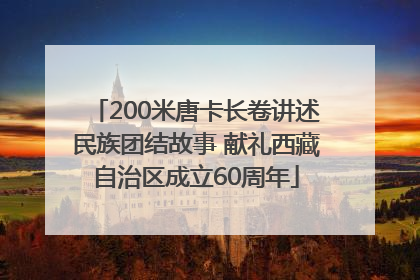 200米唐卡长卷讲述民族团结故事 献礼西藏自治区成立60周年