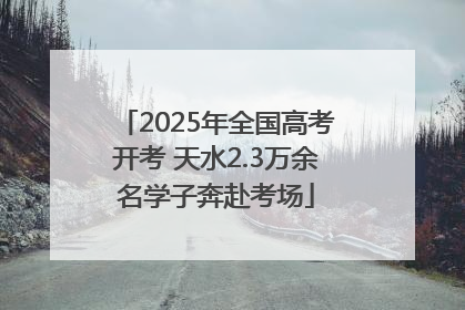 2025年全国高考开考 天水2.3万余名学子奔赴考场