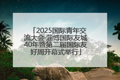 2025国际青年交流大会·淄博国际友城40年暨第二届国际友好周开幕式举行