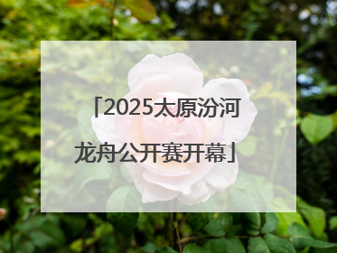 2025太原汾河龙舟公开赛开幕