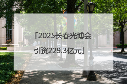 2025长春光博会引资229.3亿元