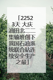 22523天 大庆油田北二二集输班创下我国石油系统联合站连续安全生产之最