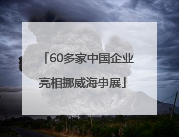 60多家中国企业亮相挪威海事展